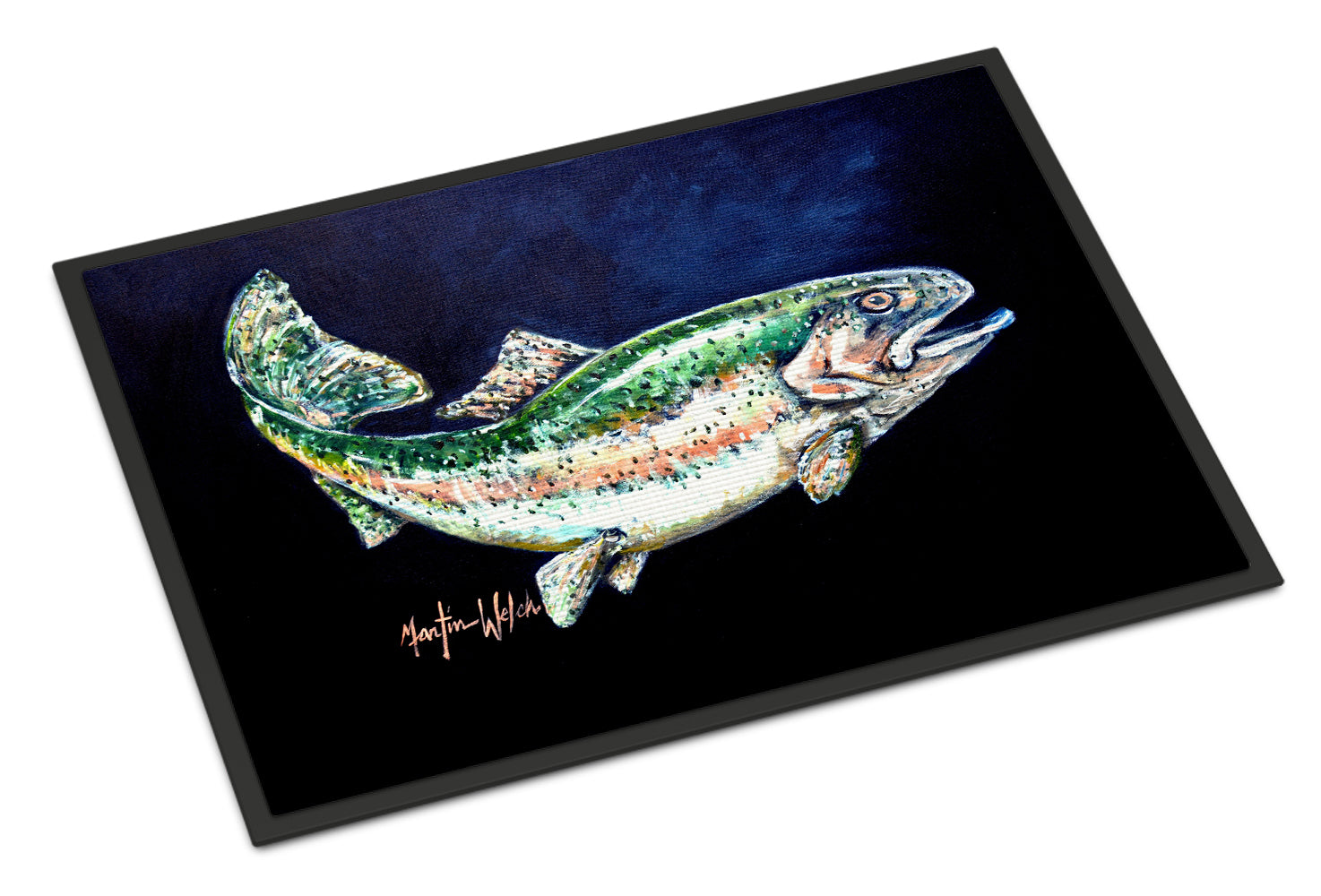 Buy this Deep Blue Rainbow Trout Indoor or Outdoor Mat 24x36