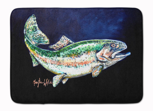 Buy this Deep Blue Rainbow Trout Machine Washable Memory Foam Mat