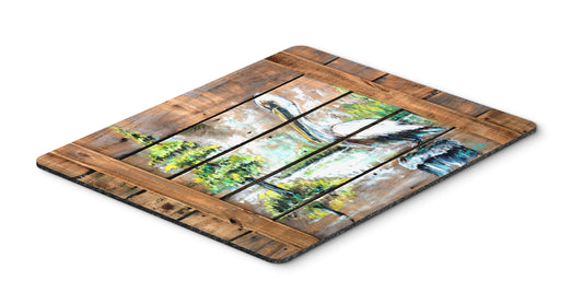 Buy this Summer by the Lake White Pelican Mouse Pad, Hot Pad or Trivet