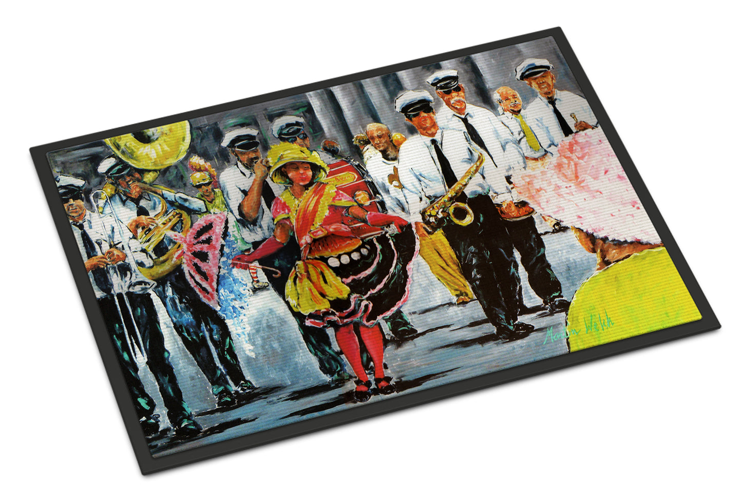 Buy this Dancing in the Streets Mardi Gras Indoor or Outdoor Mat 24x36