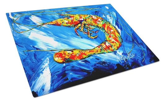 Buy this Ice Blue Shrimp Glass Cutting Board Large