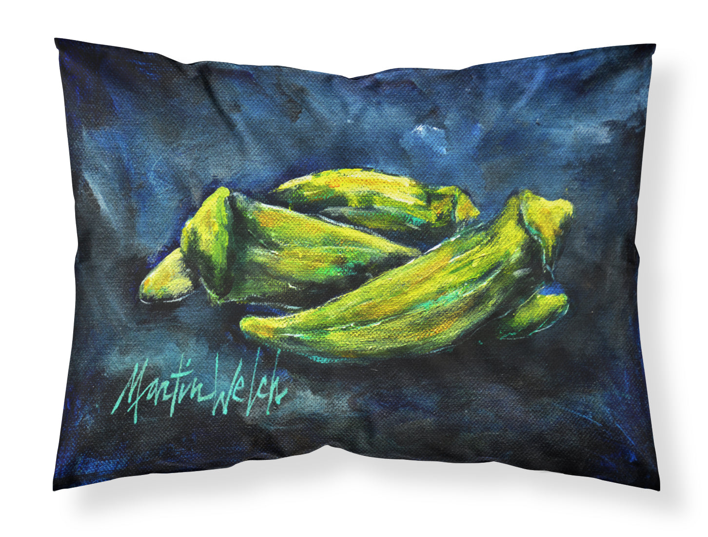 Buy this Okra Bleu Fabric Standard Pillowcase