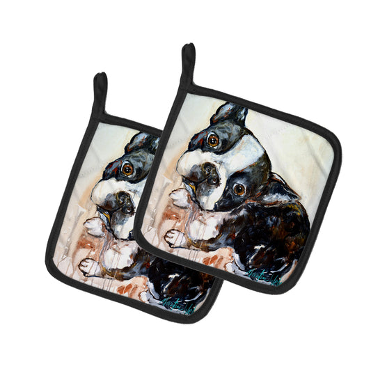 Buy this Boston Terrier Jake The Look Pair of Pot Holders