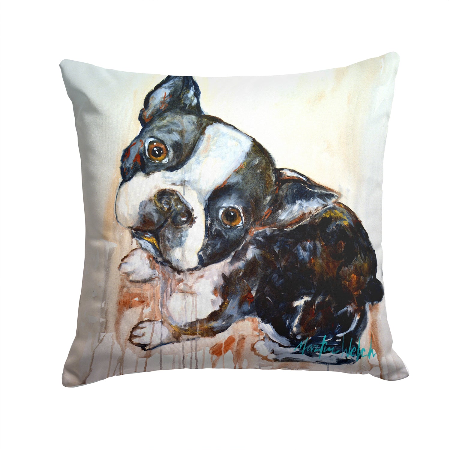 Buy this Boston Terrier Jake The Look Fabric Decorative Pillow