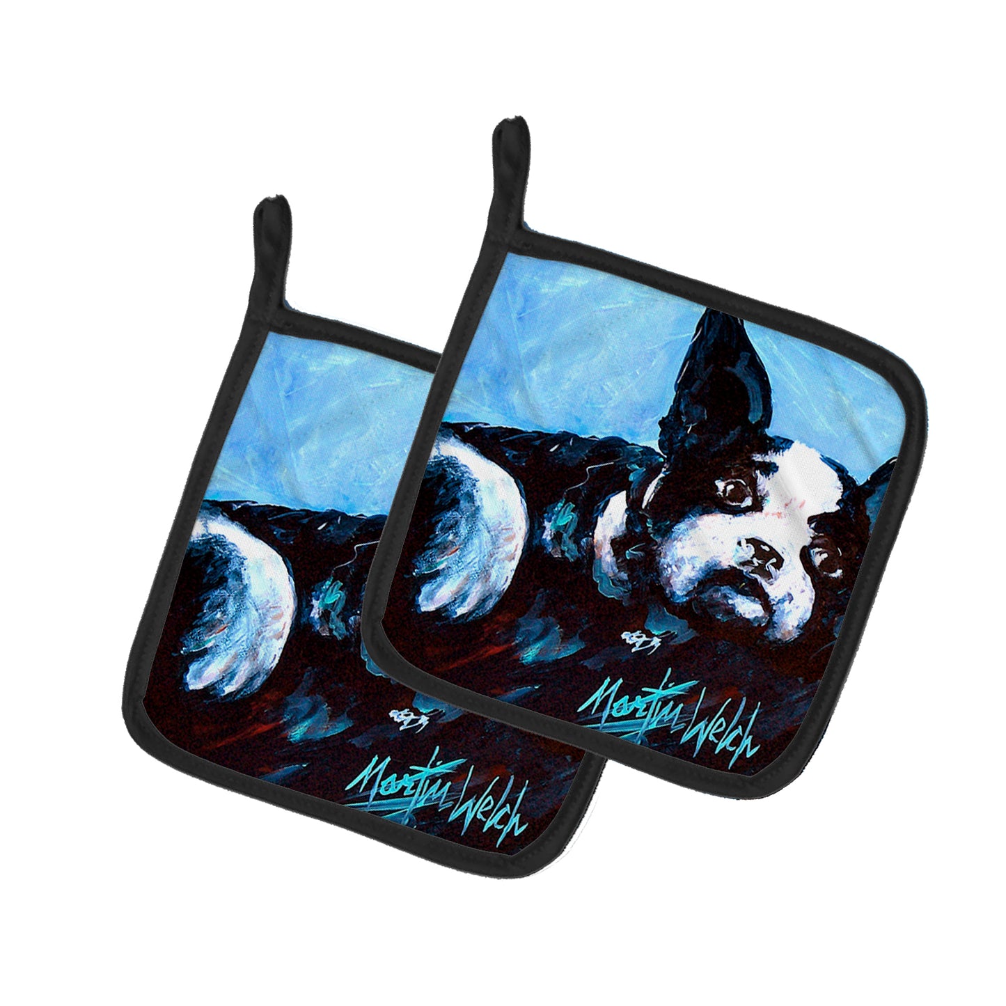 Buy this Boston Terrier Just Jake Pair of Pot Holders