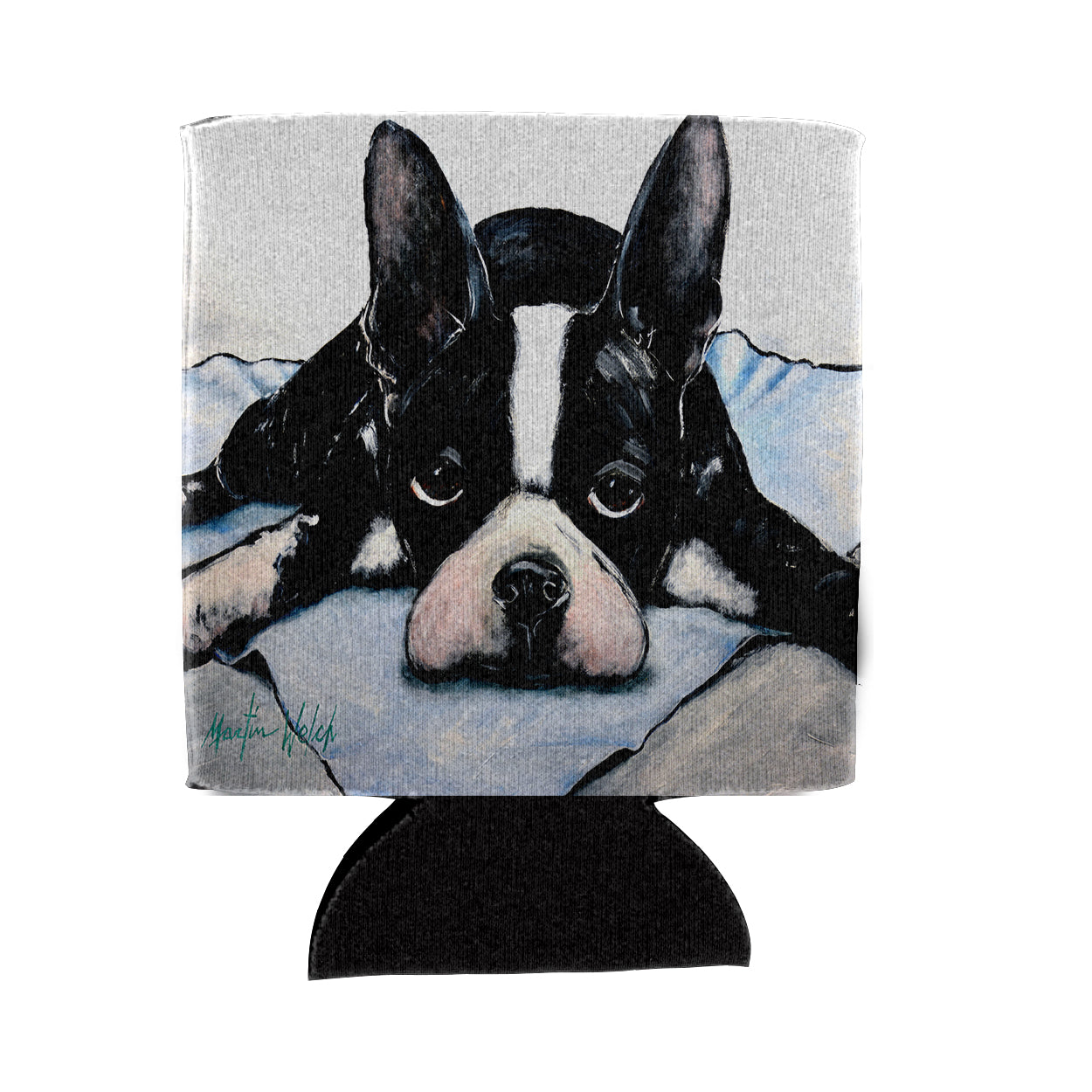 Buy this Boston Terrier Jake Dog Tired Can or Bottle Hugger