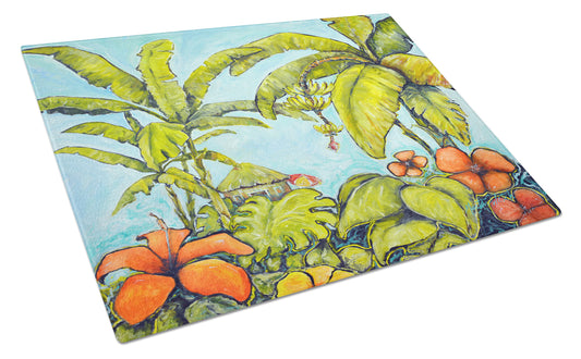 Buy this Banana Cabana Glass Cutting Board Large