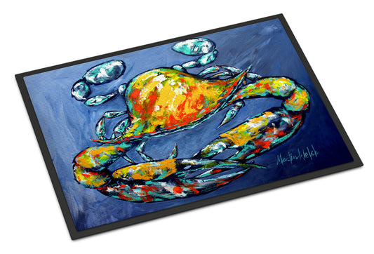 Buy this Blue Gray Kinda Day Crab Indoor or Outdoor Mat 18x27