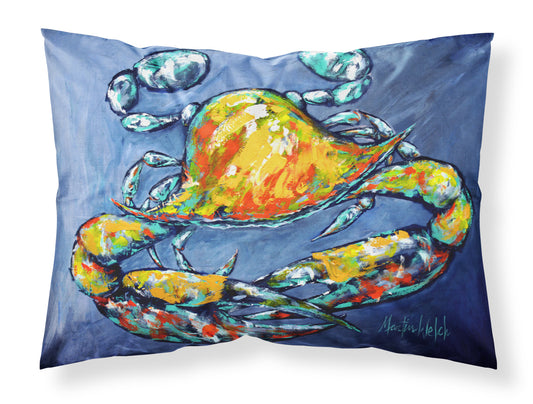 Buy this Blue Gray Kinda Day Crab Fabric Standard Pillowcase
