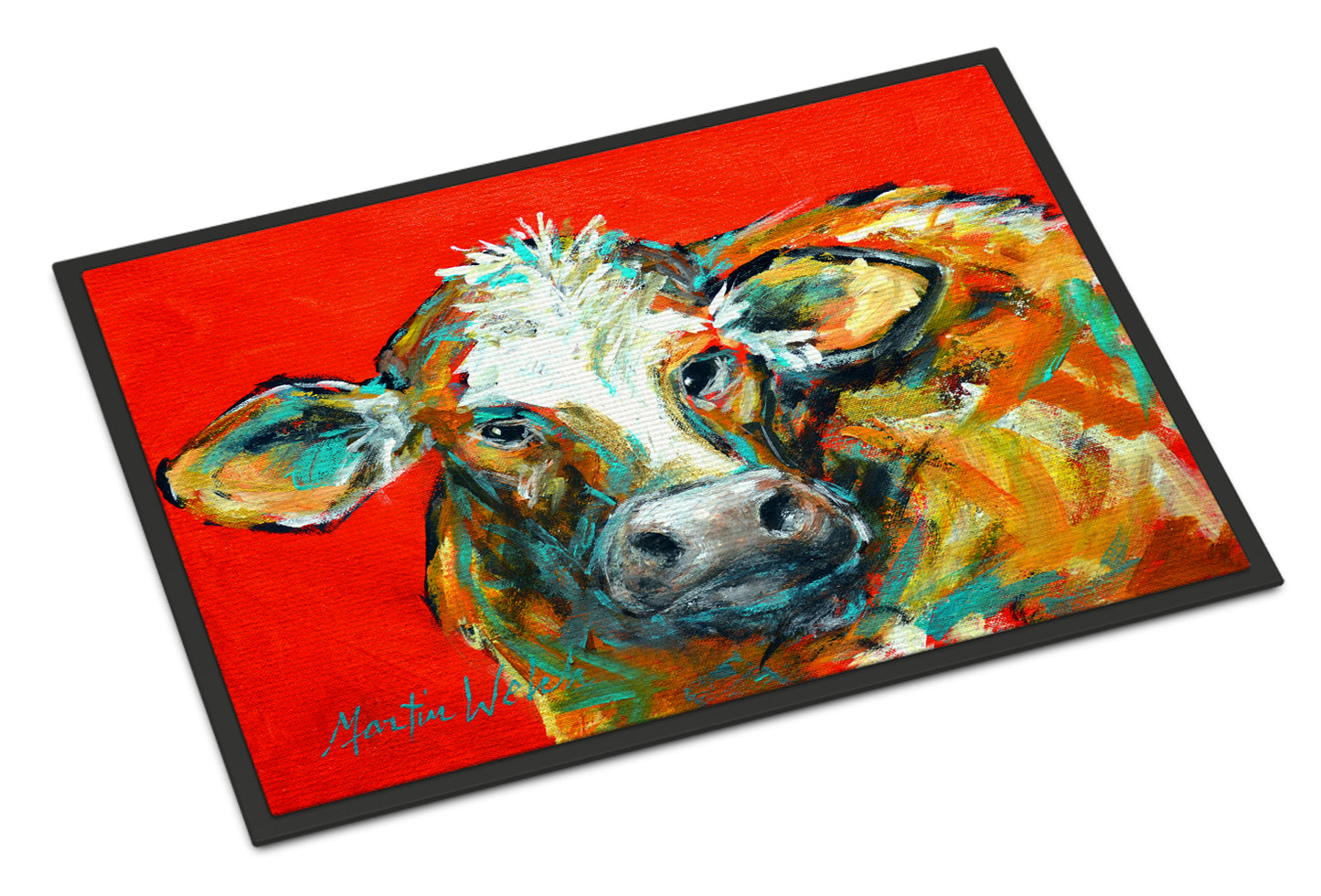 Buy this Caught Red Handed Cow Indoor or Outdoor Mat 18x27