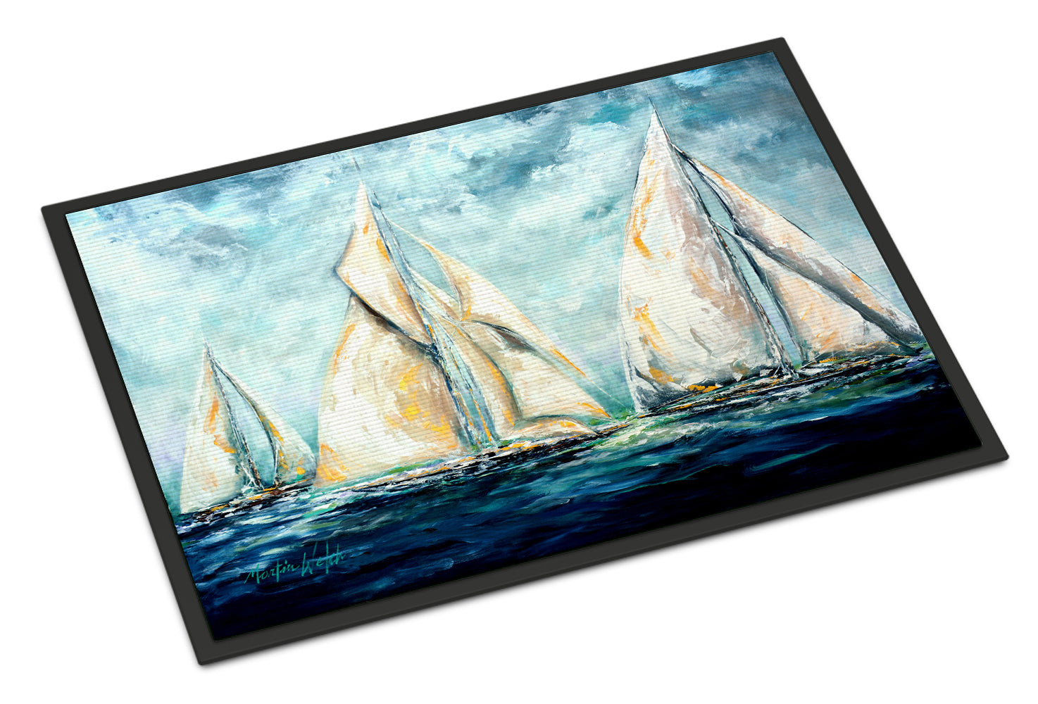 Buy this The Last Mile Sail boats Indoor or Outdoor Mat 24x36