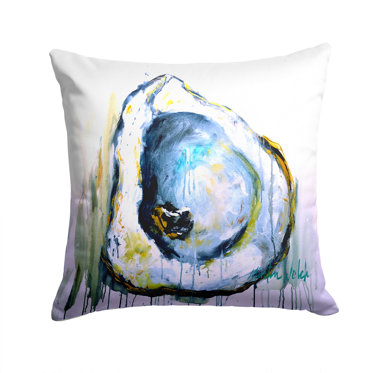 Buy this Aqua Sand Oyster Fabric Decorative Pillow