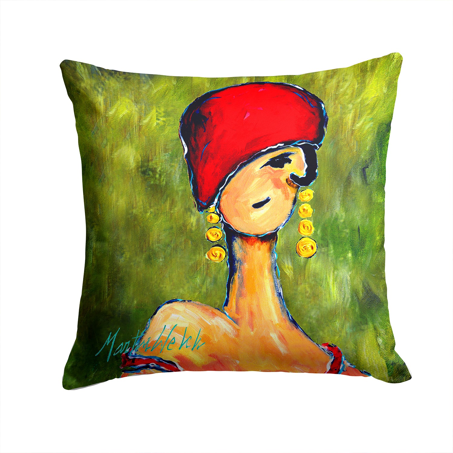 Buy this Lady Aziline Fabric Decorative Pillow