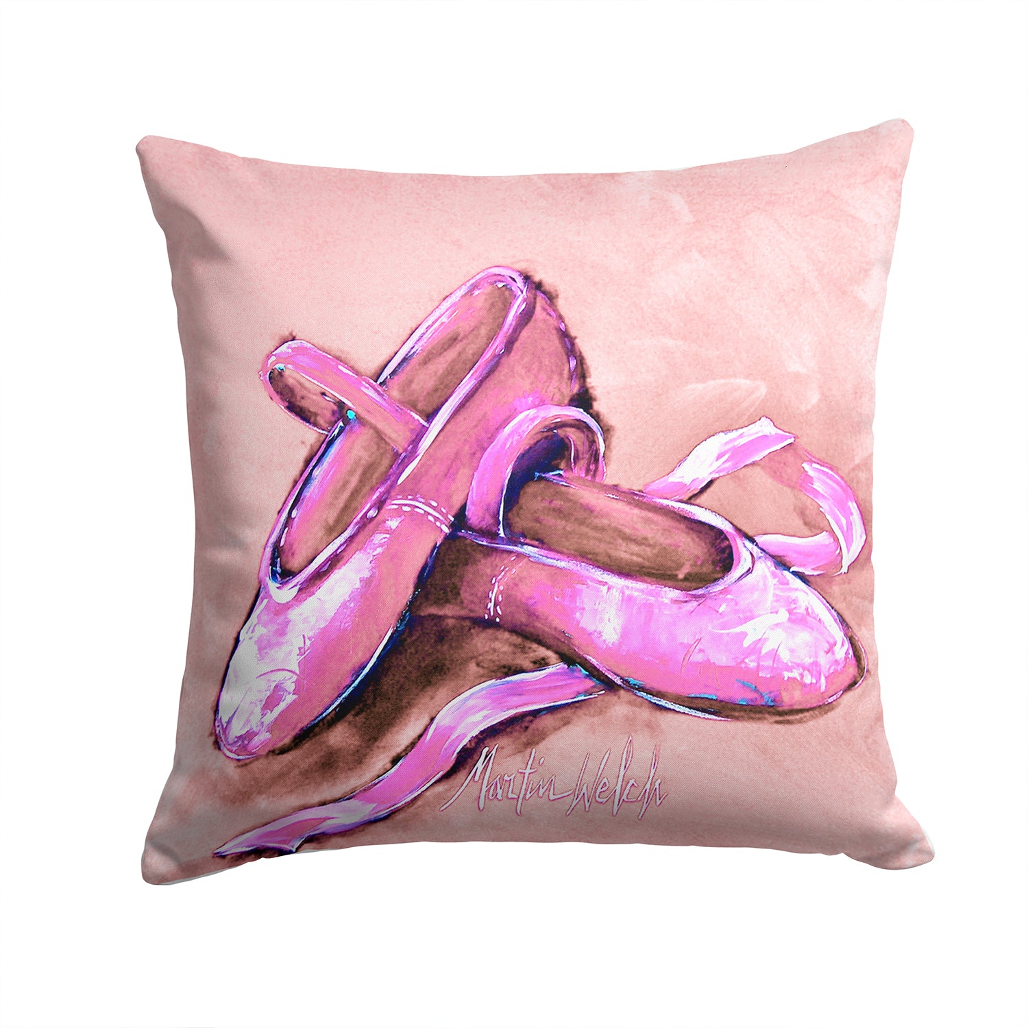 Buy this Ballet Shoes Pink Fabric Decorative Pillow