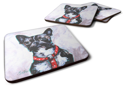 Buy this Boston Terrier Brindle Ziggy Foam Coaster Set of 4