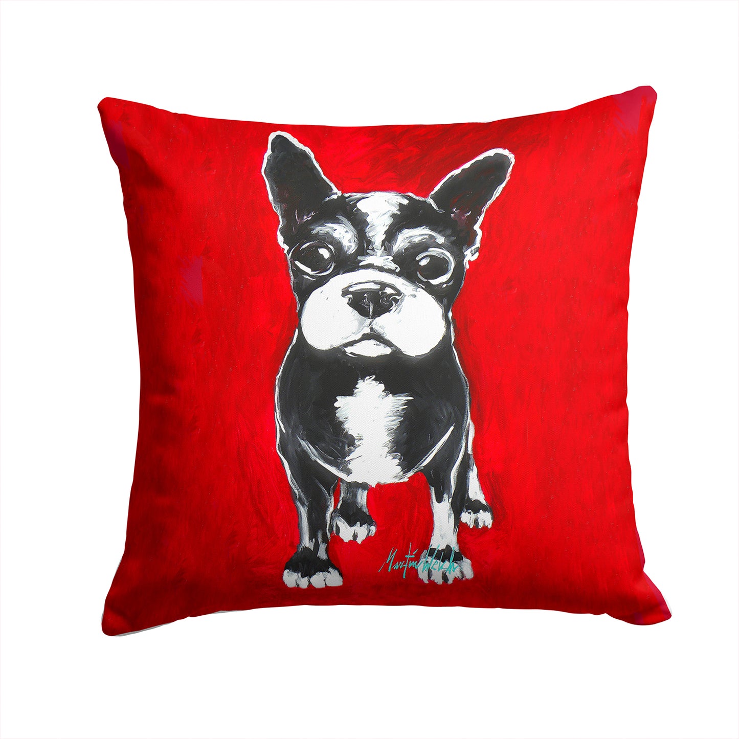 Buy this Boston Terrier Runt Fabric Decorative Pillow