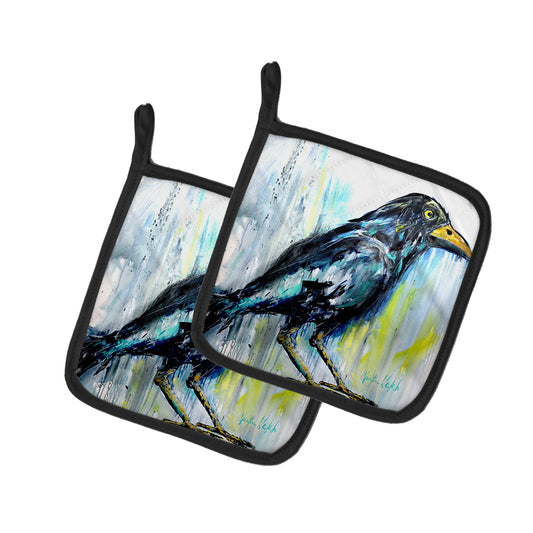 Buy this Burnt Corn Raven Pair of Pot Holders