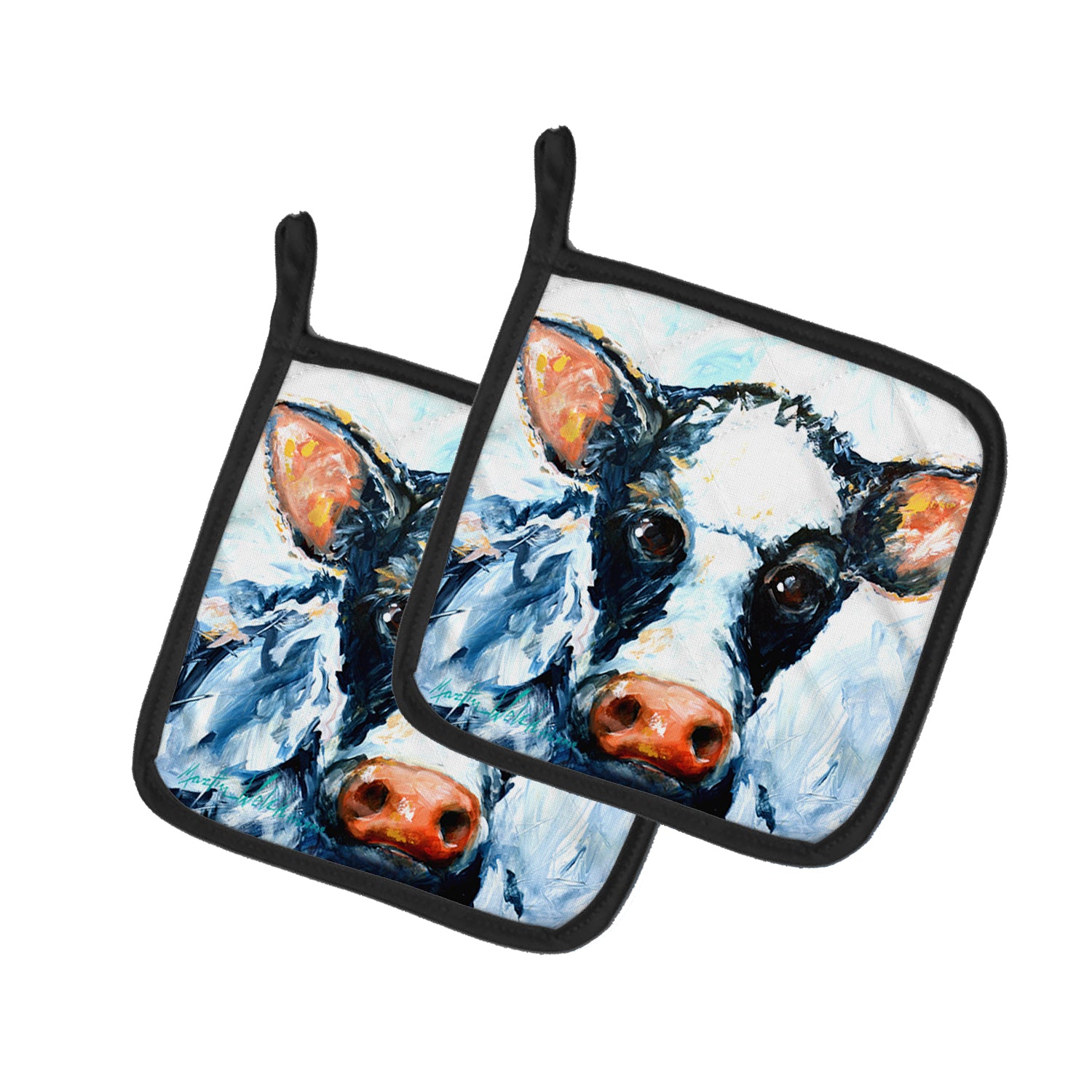 Buy this Cow Lick Pair of Pot Holders