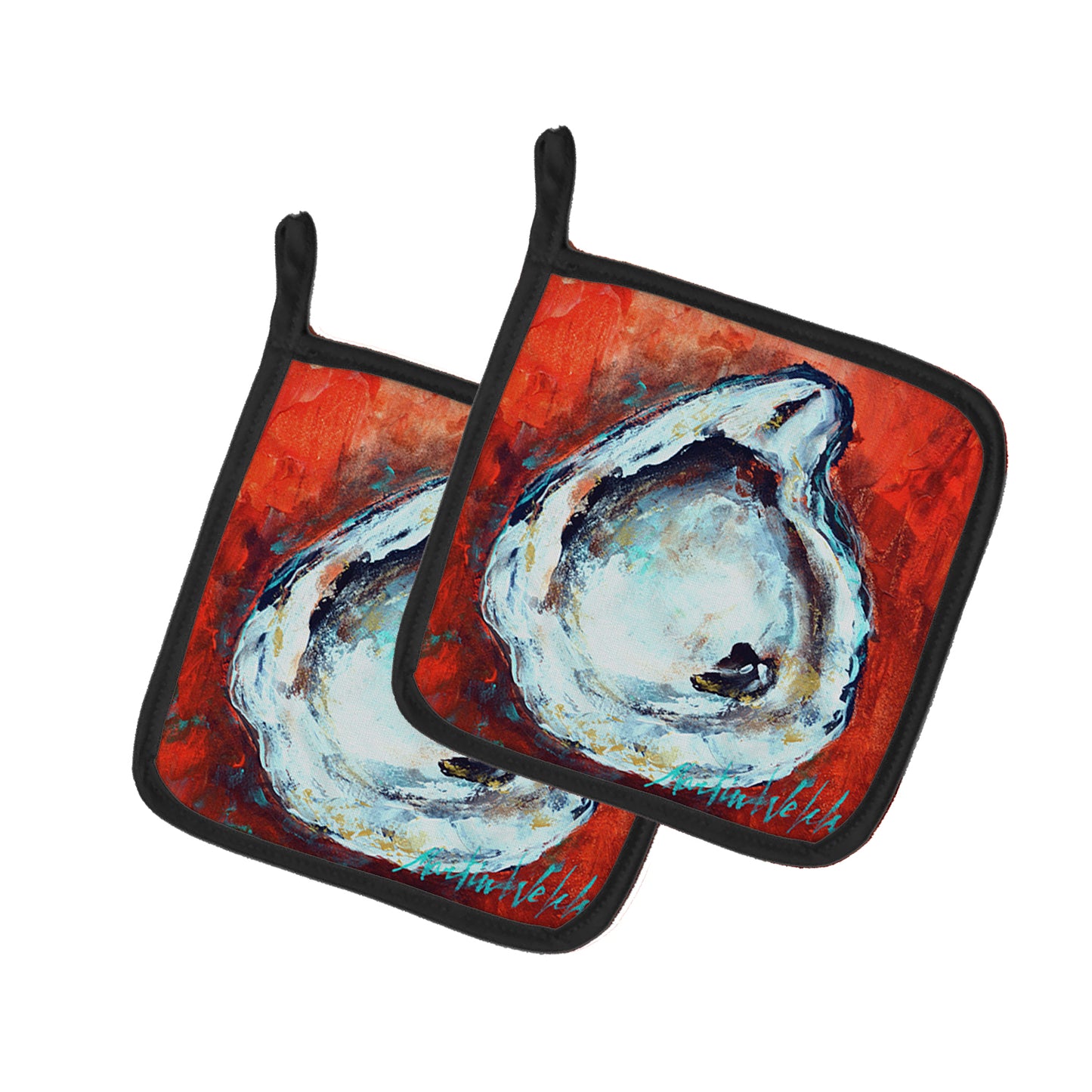 Buy this Char Broiled Oyster Pair of Pot Holders