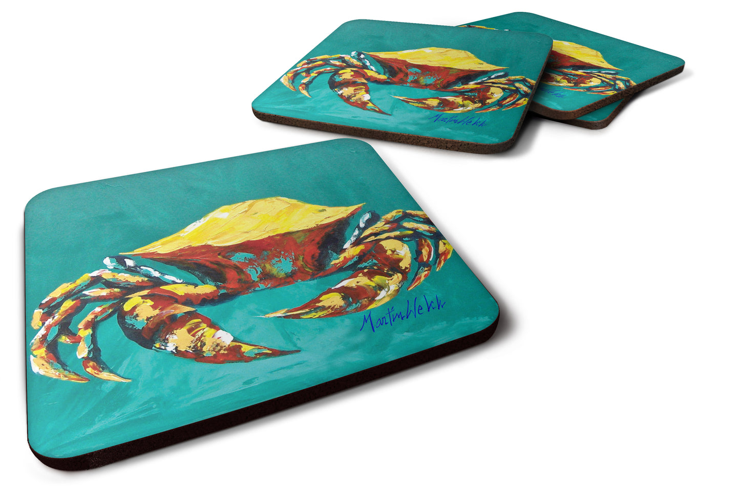 Buy this Crab Tunnel Foam Coaster Set of 4