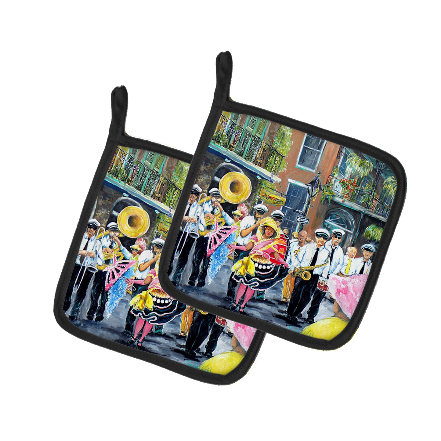 Buy this French Quarter Frolic Pair of Pot Holders