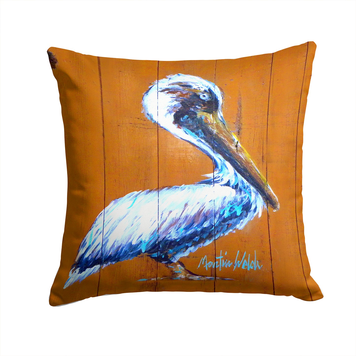 Buy this Pelican Hangin In Fabric Decorative Pillow