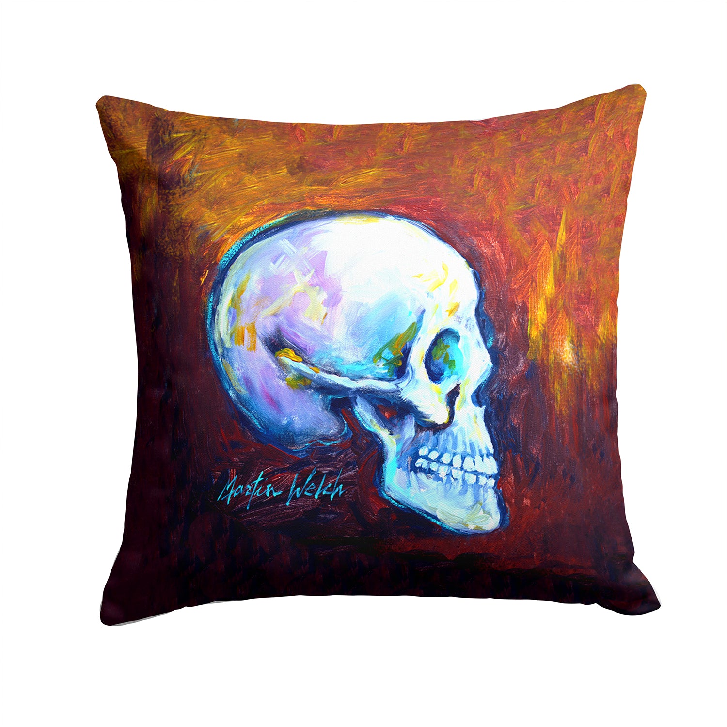 Buy this Skeleton My Best Side Fabric Decorative Pillow