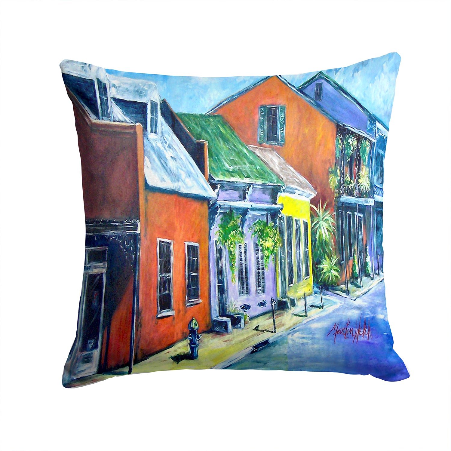 Buy this Somewhere Close Houses Fabric Decorative Pillow