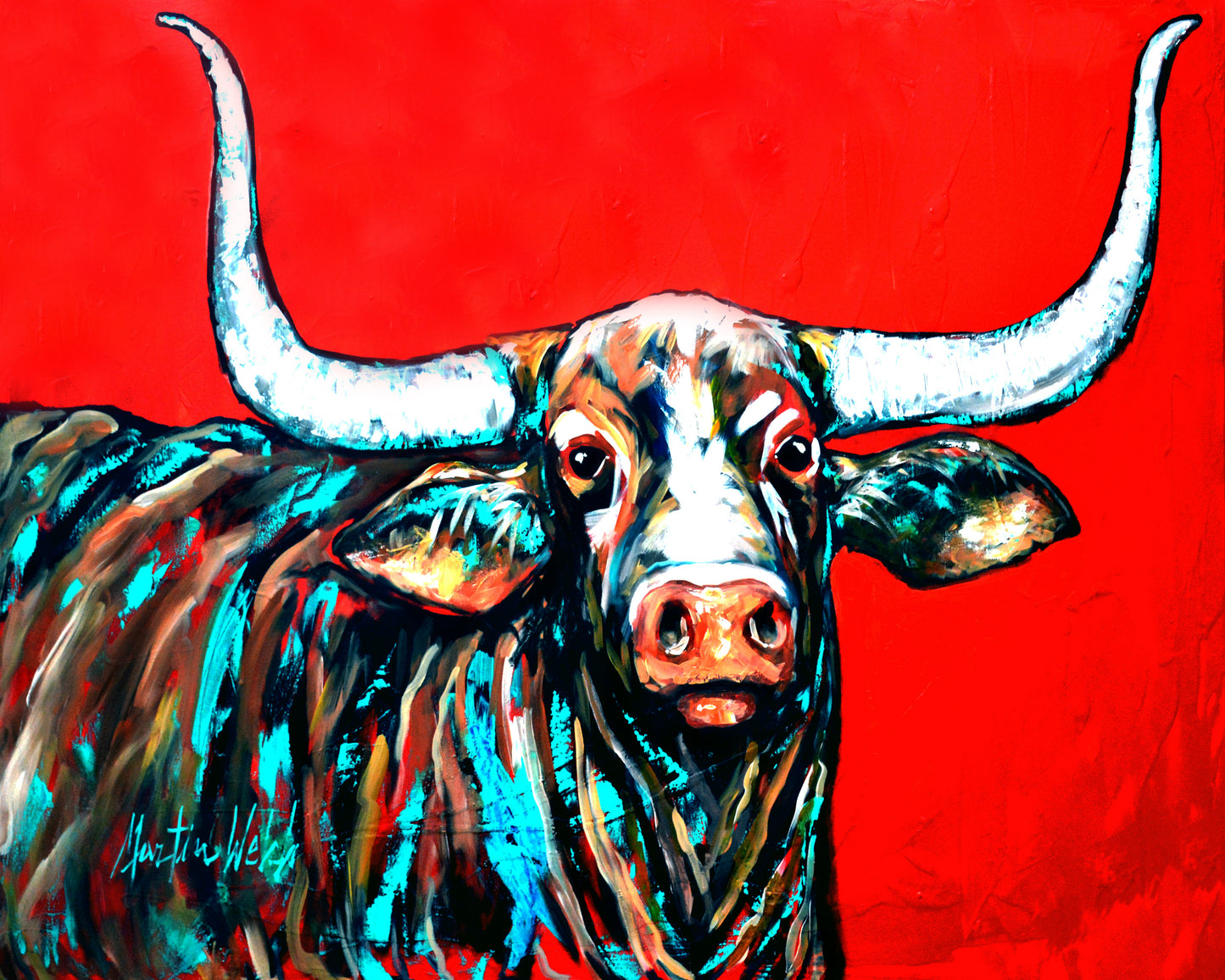 McAlester - Long Horn Cow - 11"x14" Print