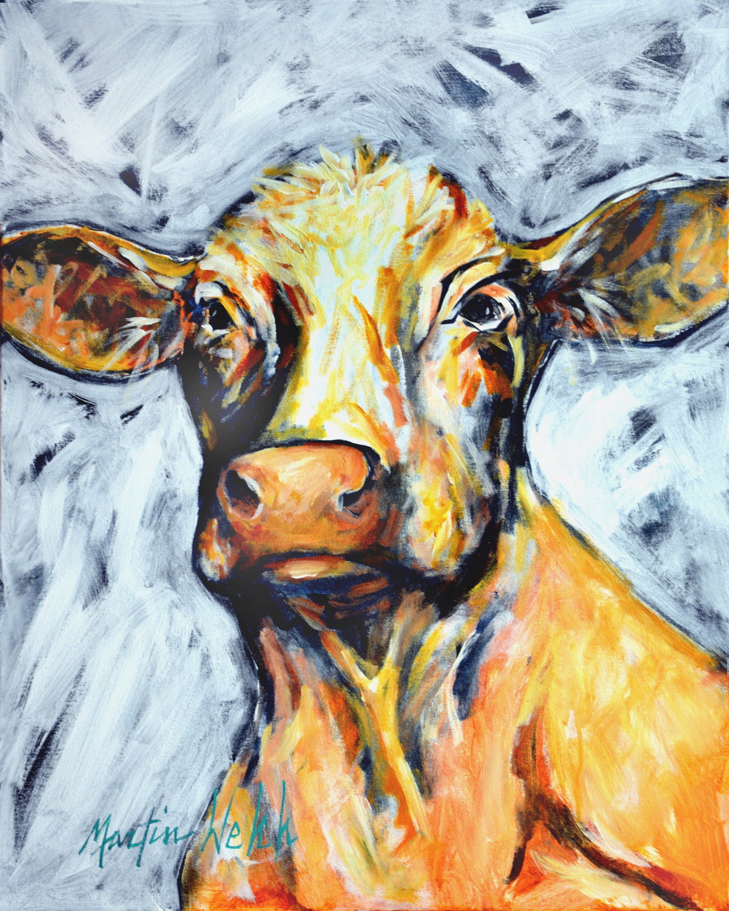 Moo Cow - Cow - 11"x14" Print