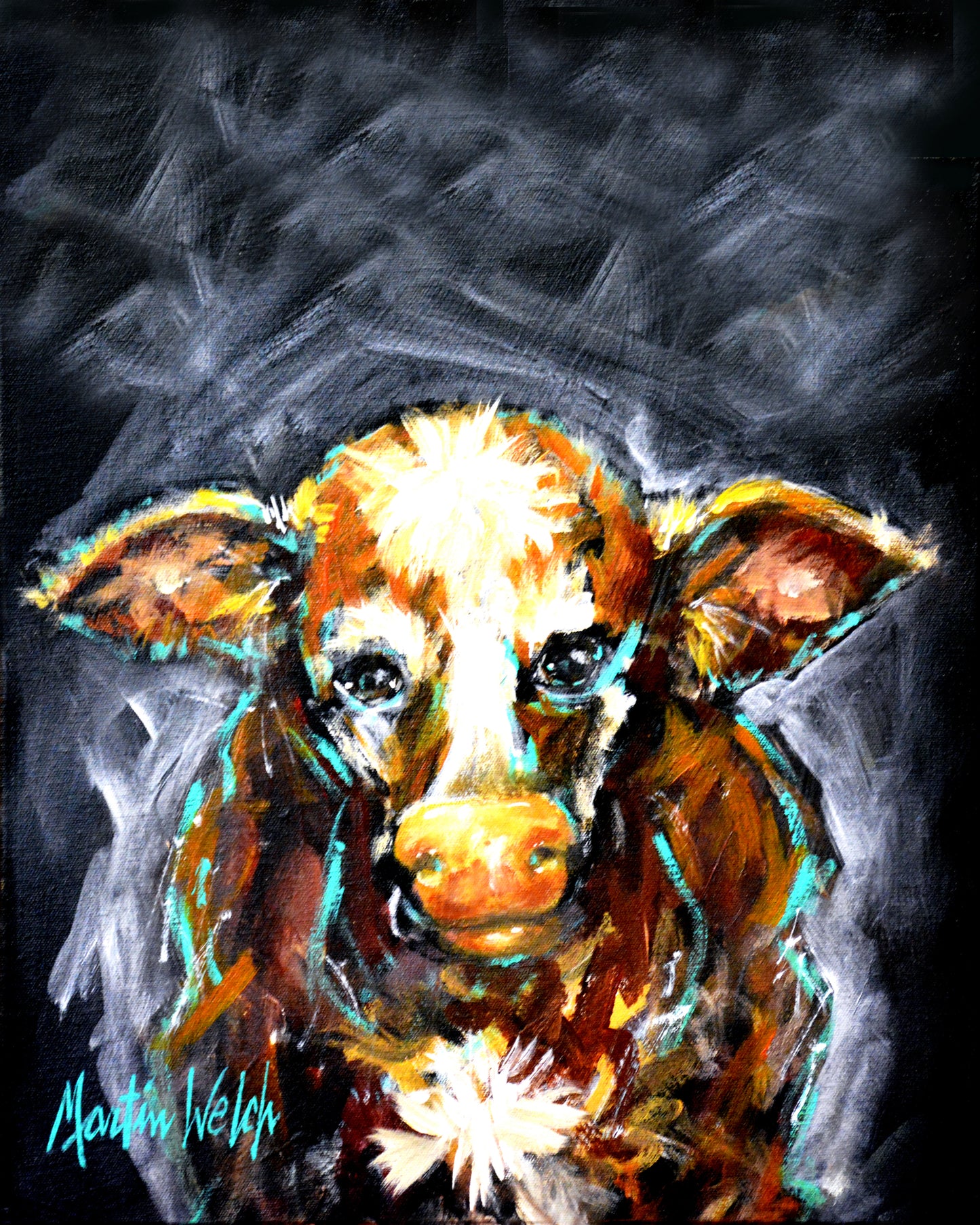 Morning Fog - Cow - 11"x14" Print