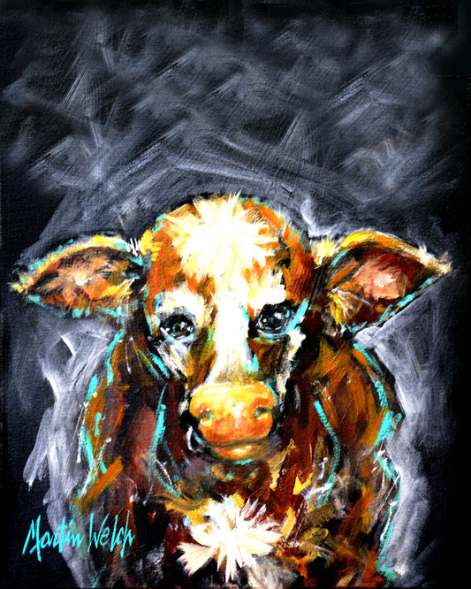 Morning Fog - Cow - 11"x14" Print