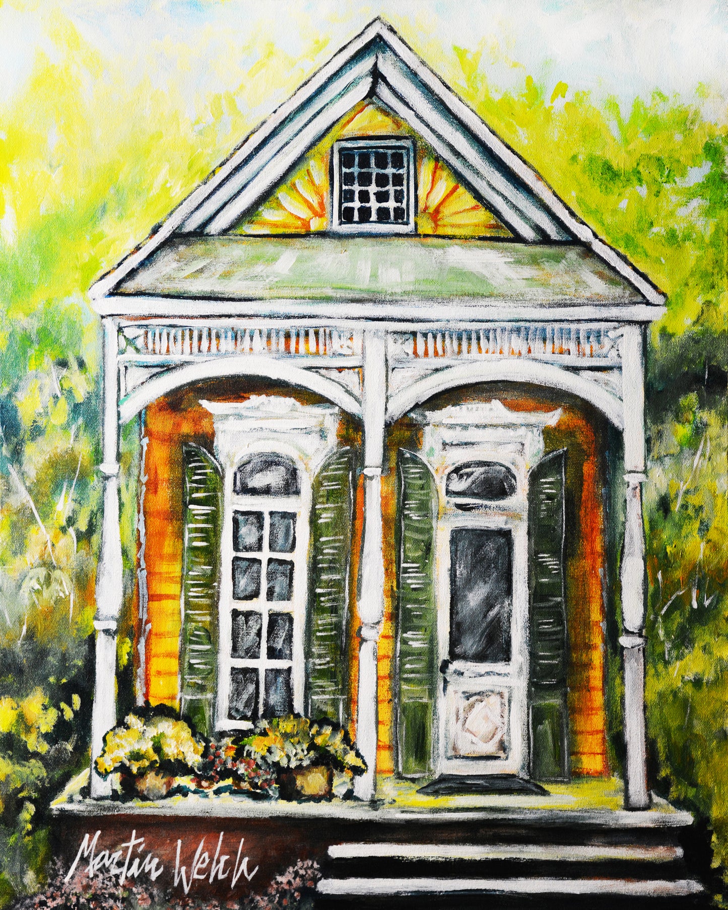 Shotgun - New Orleans House - 11"x14" Print