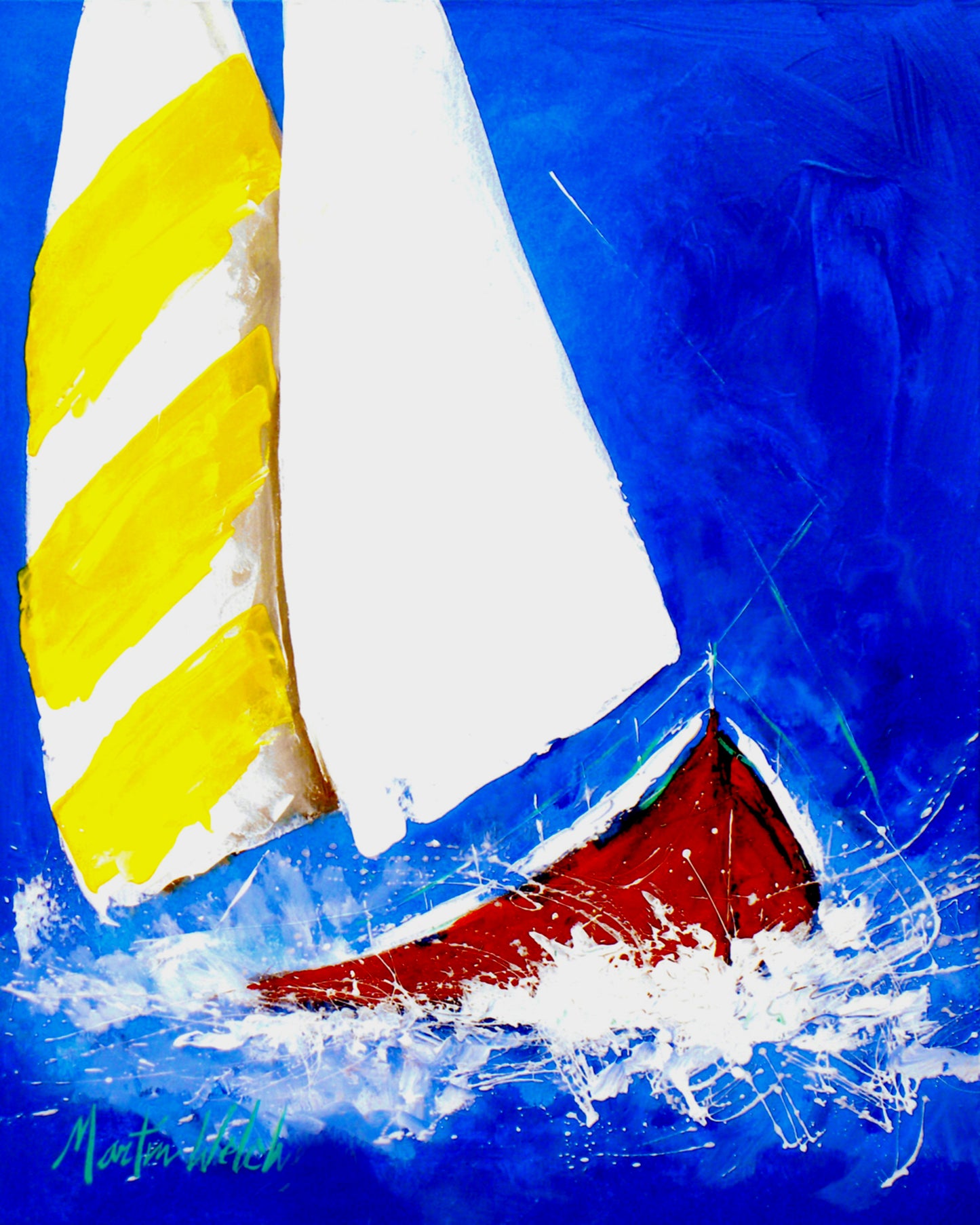 Splash - Sailboat - 11"x14" Print