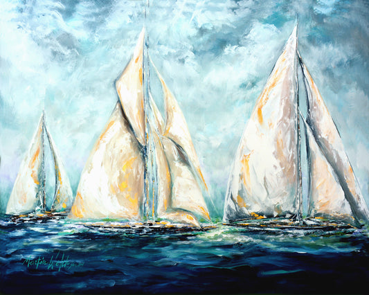 The Last Mile - Sailboats - 11"x14" Print